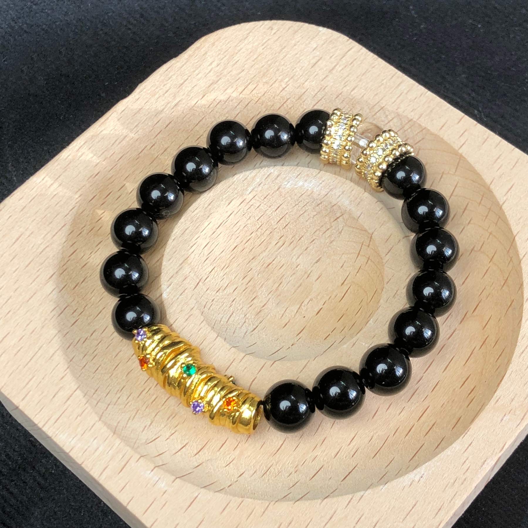 Obsidian Bracelet for Both Men and Women-likayjewel