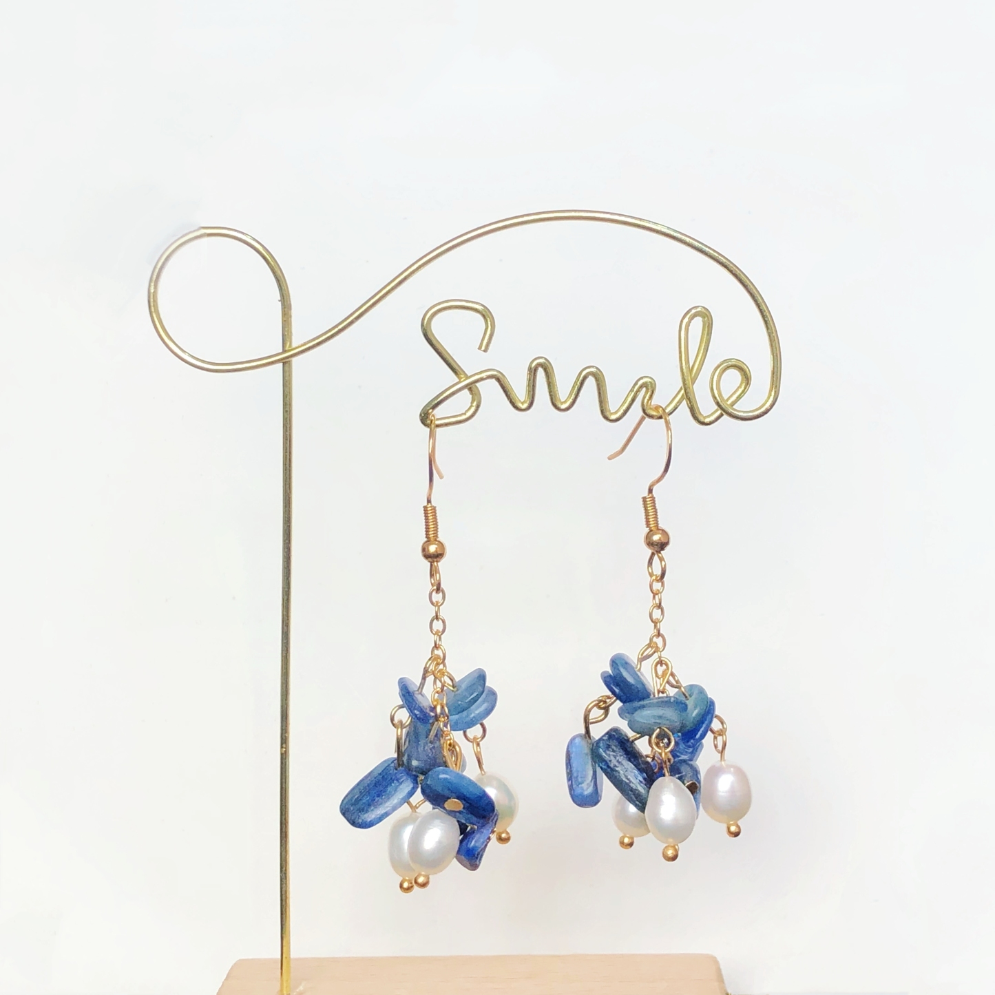 Blue Blossoms Earrings-likayjewel