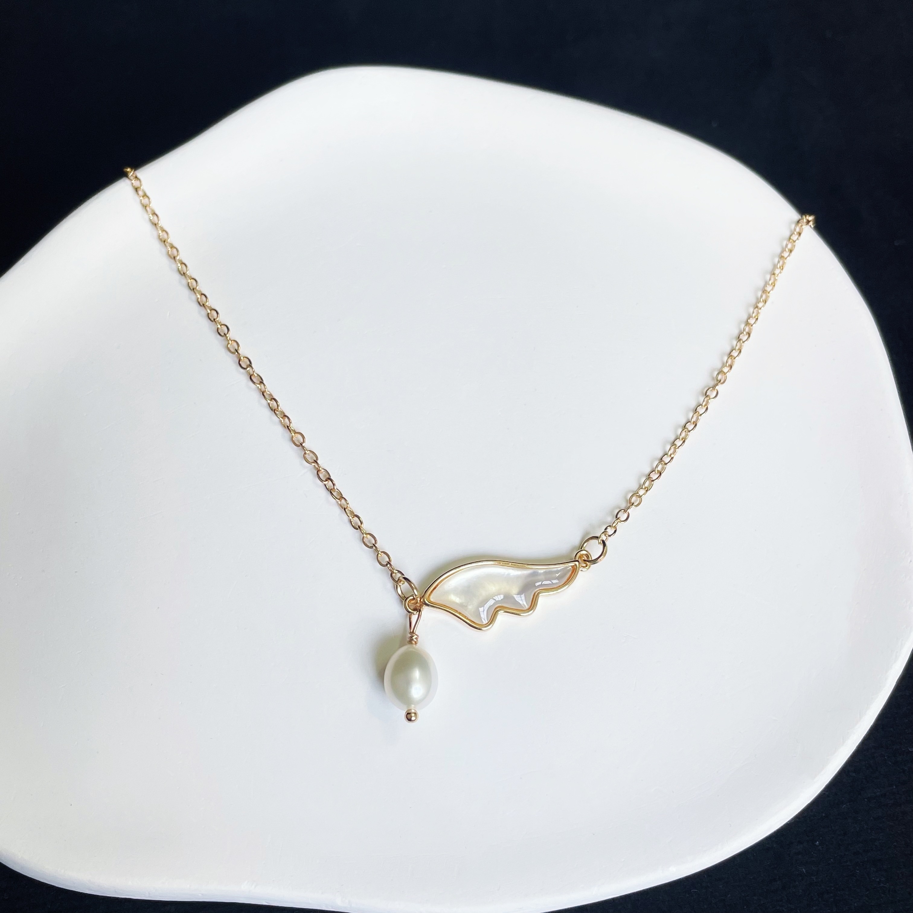 Mother-of-Pearl Dream Wings Necklace
