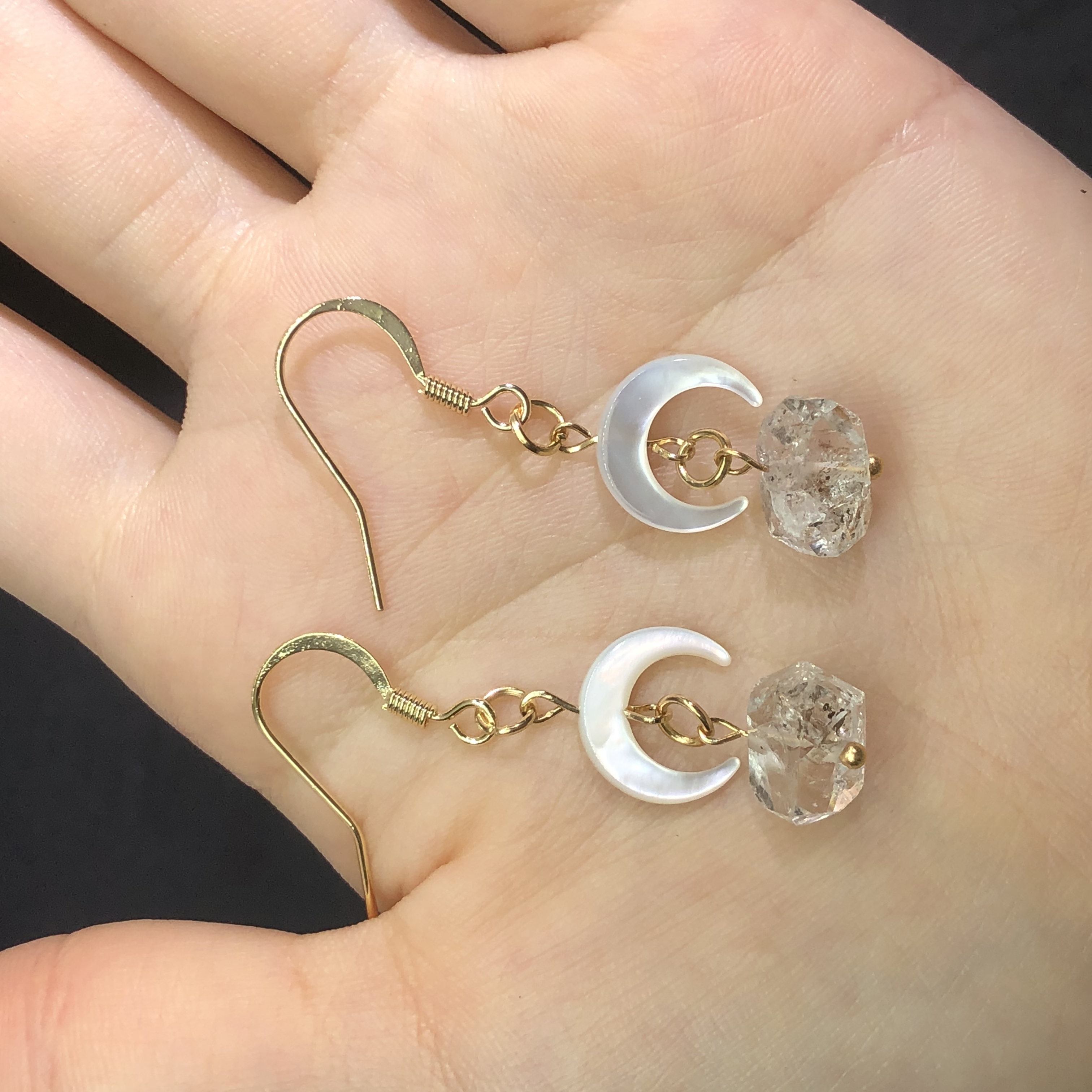 Herkimer Diamond Earrings-likayjewel
