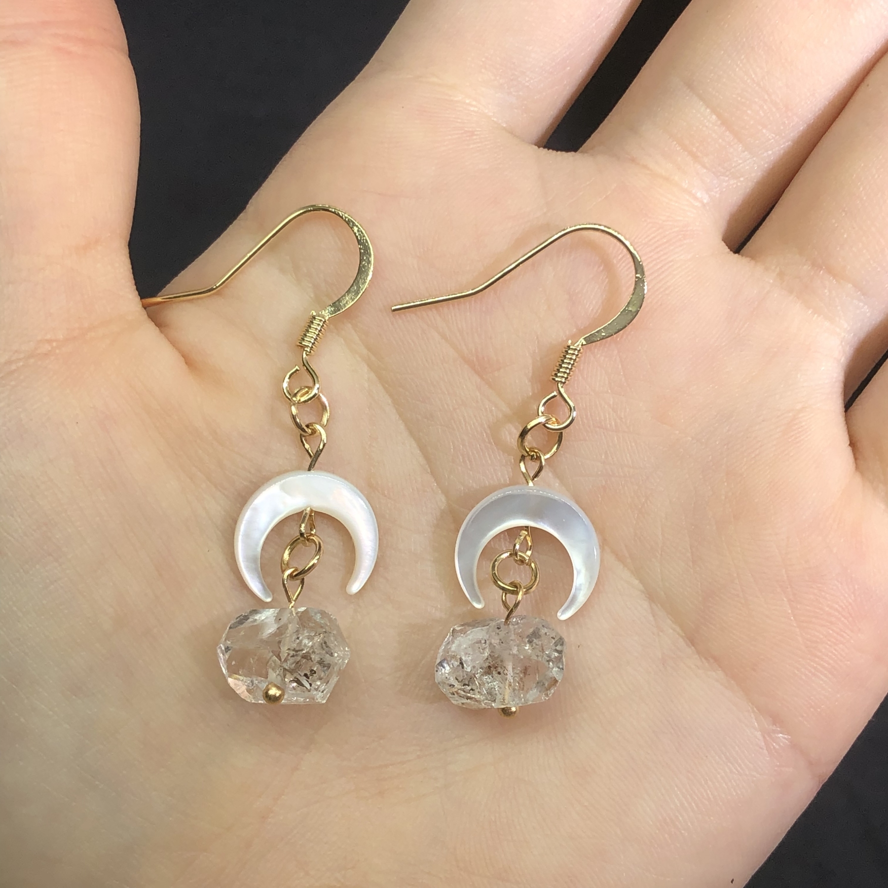 Herkimer Diamond Earrings-likayjewel