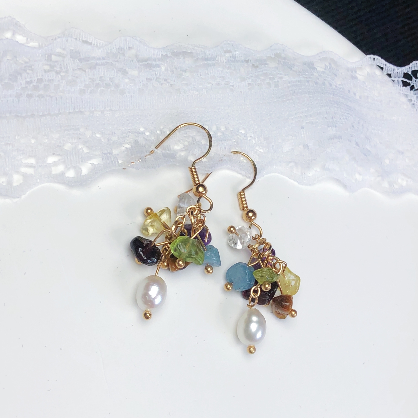 Vibrant Chakra Blossoms Earrings-likayjewel