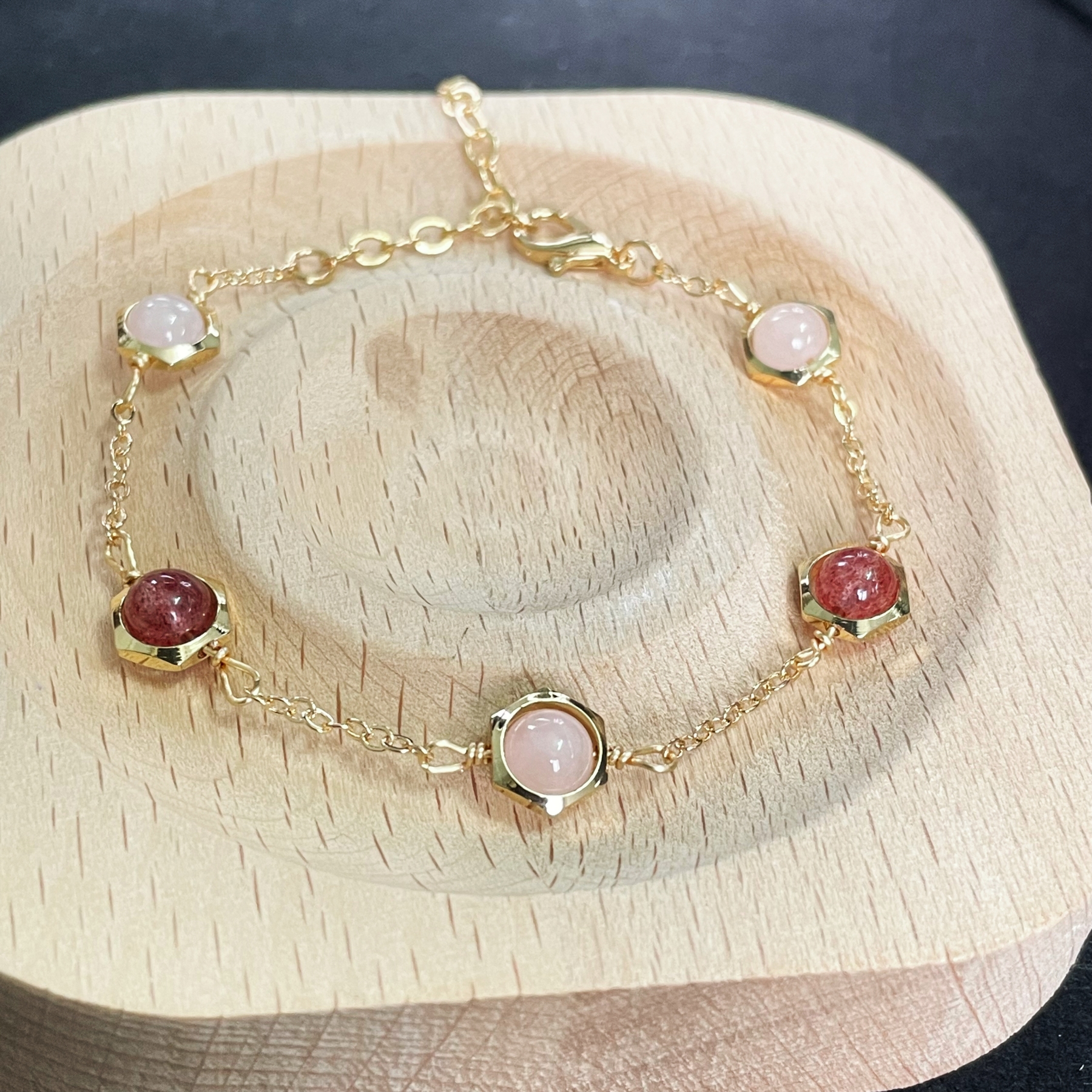 Love Planet | Strawberry Quartz and Rose Quartz Harmony Bracelet