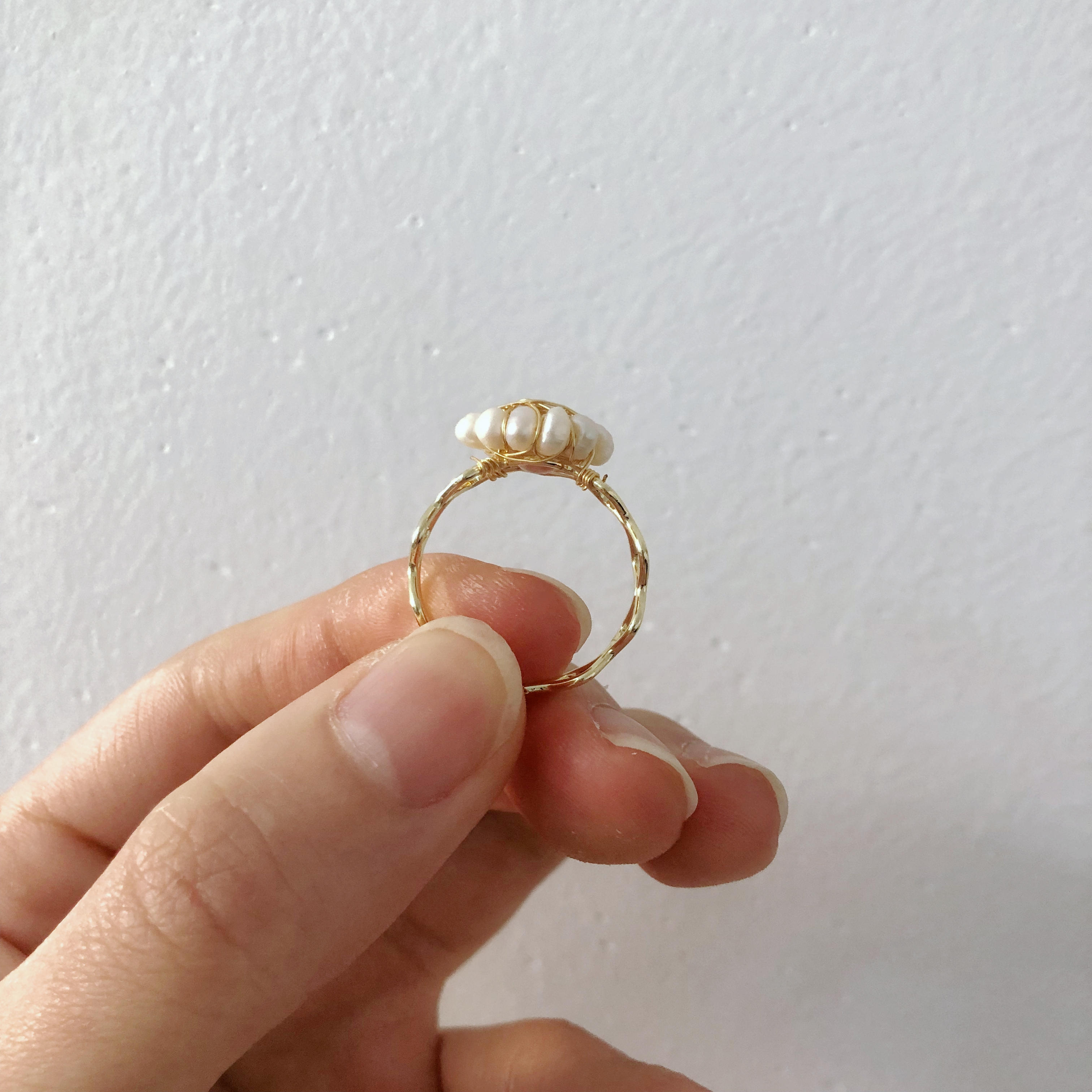 Strawberry Quartz Flower Ring-likayjewel