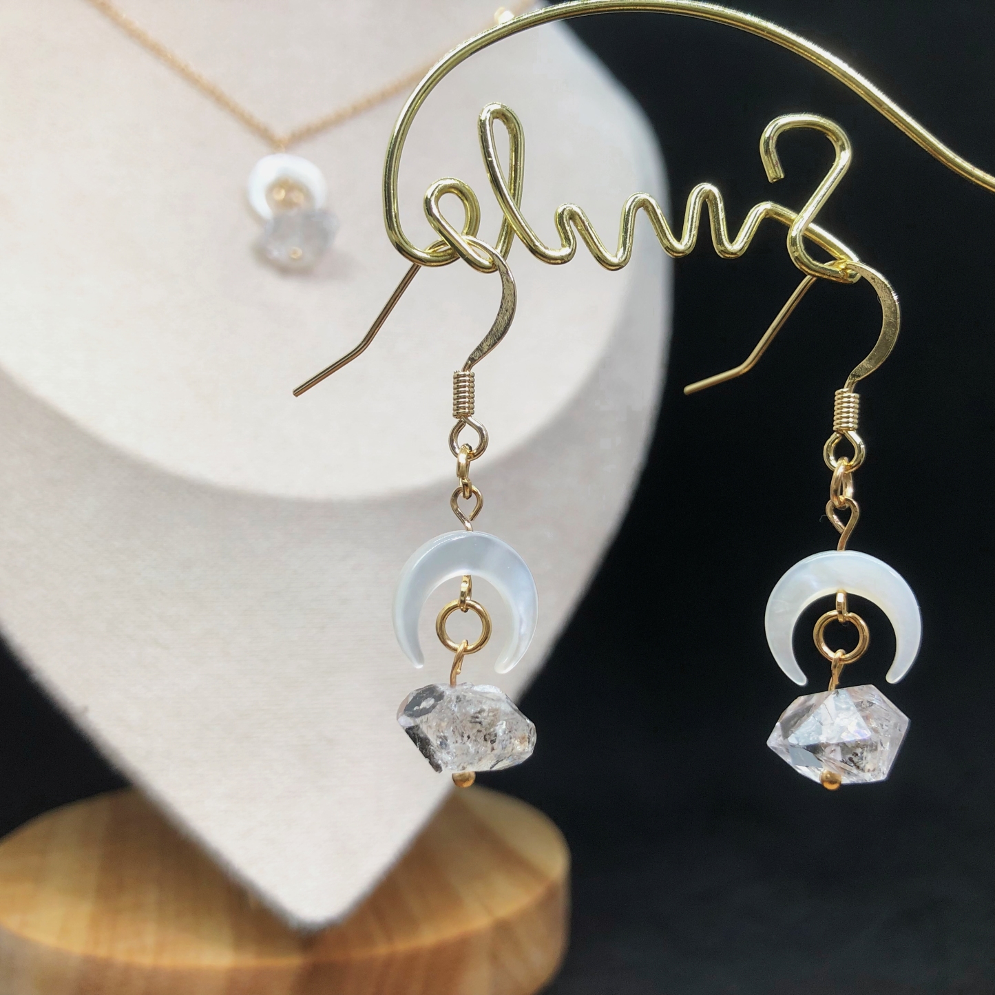 Herkimer Diamond Earrings-likayjewel