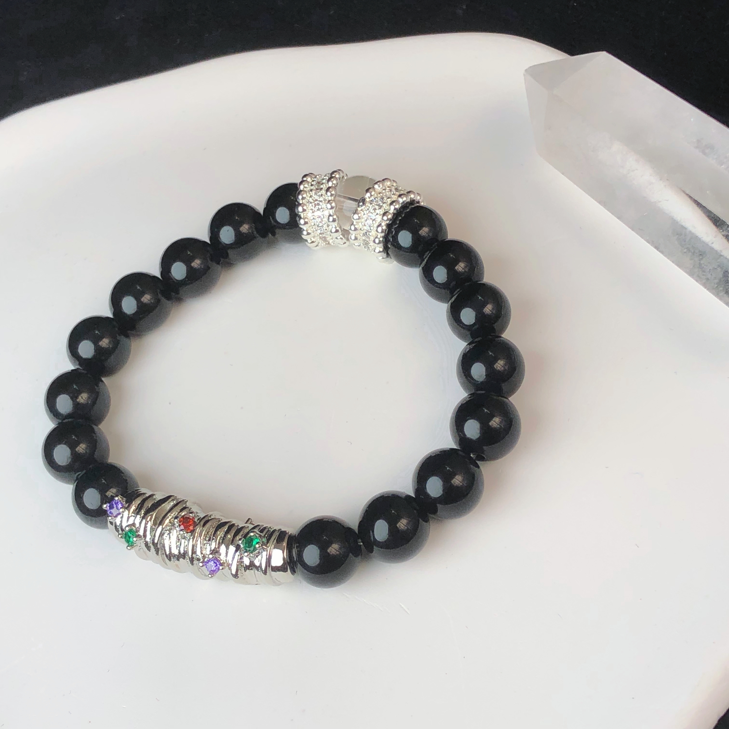 Obsidian Bracelet for Both Men and Women-likayjewel