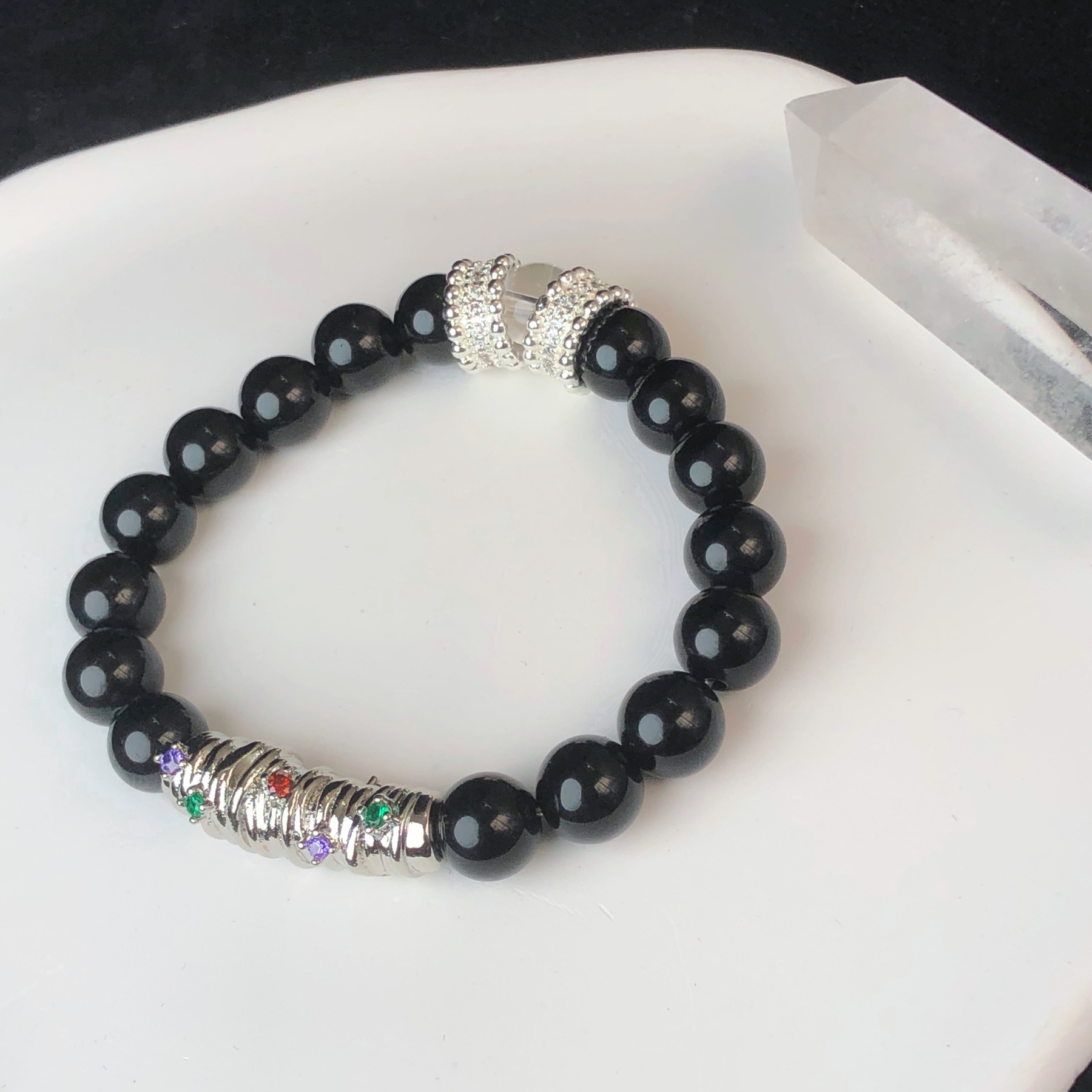 Obsidian Bracelet for Both Men and Women-likayjewel