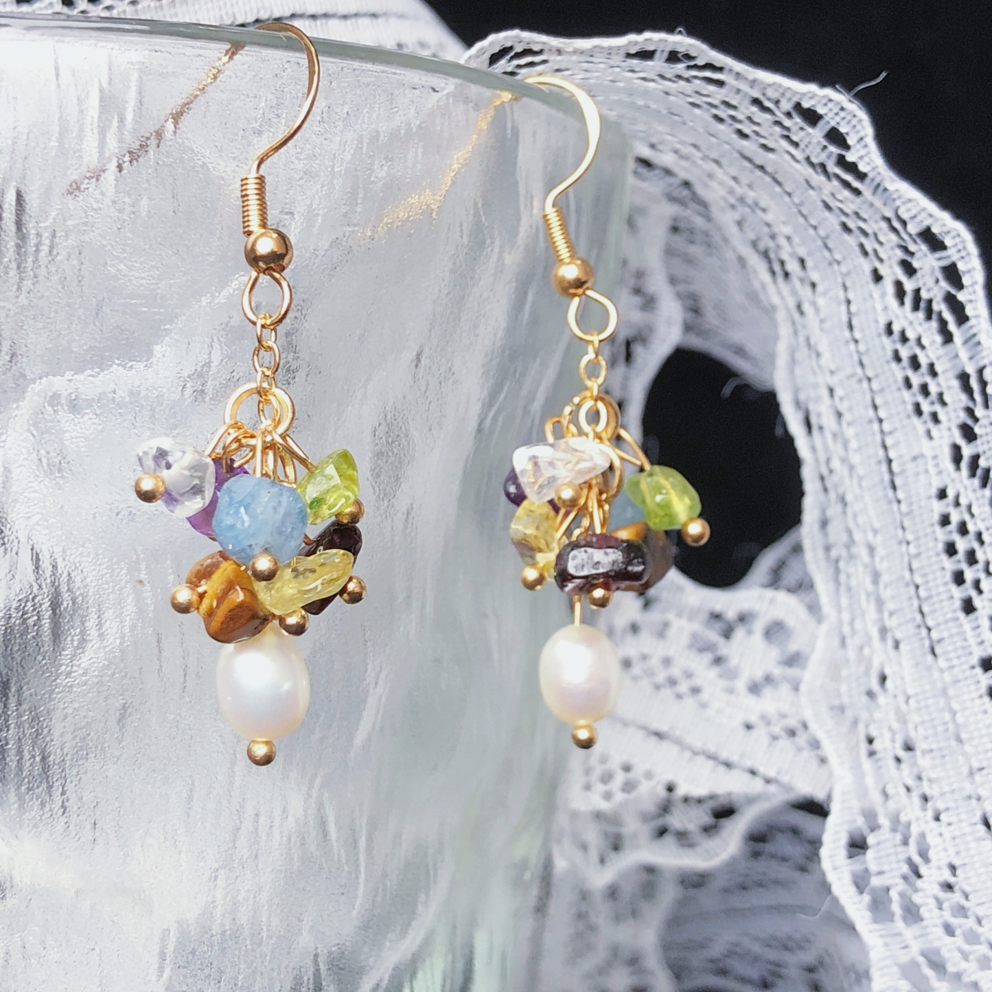 Vibrant Chakra Blossoms Earrings-likayjewel
