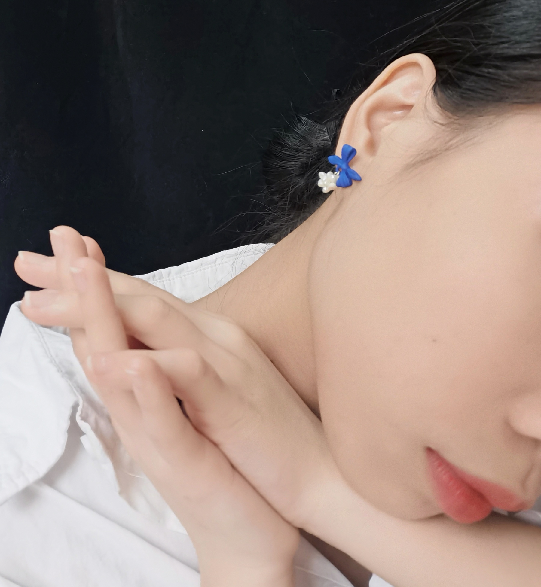 Pearl Ball Earrings-likayjewel