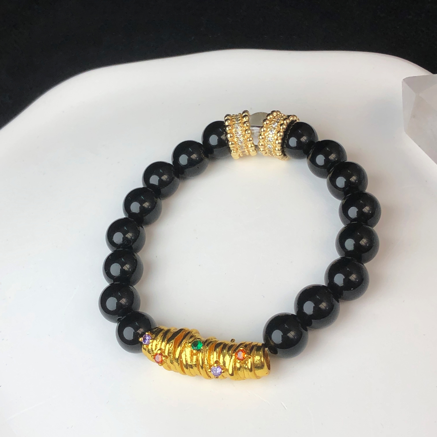 Obsidian Bracelet for Both Men and Women-likayjewel