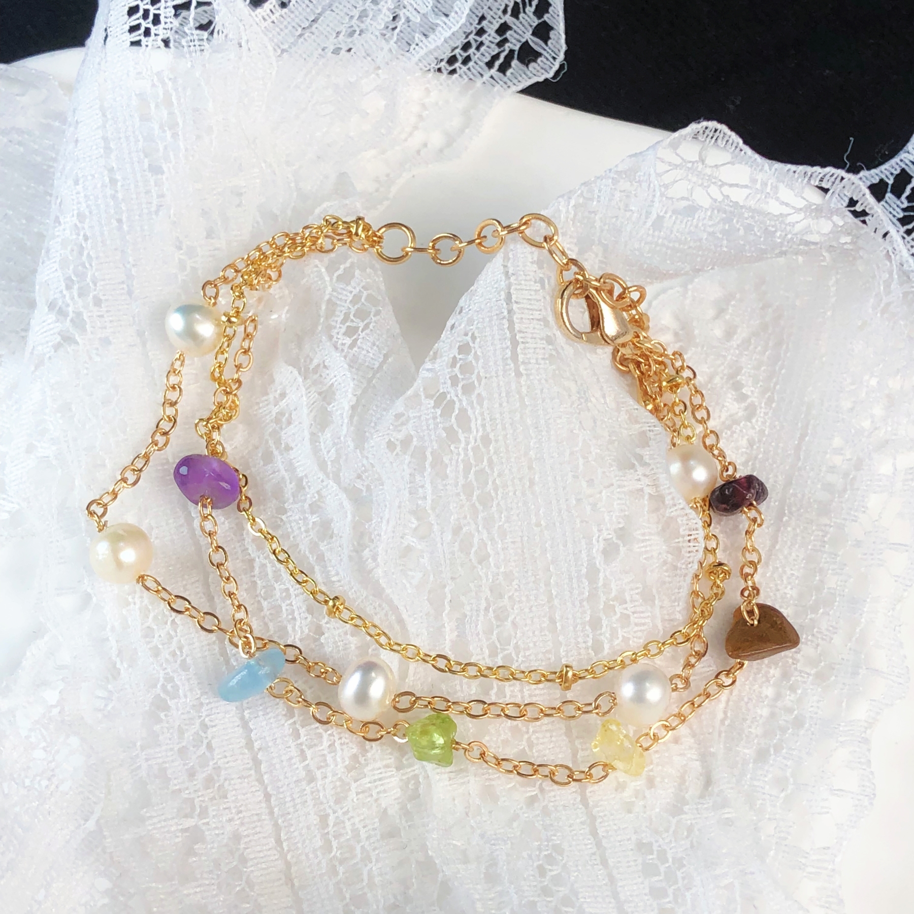 Divine Harmony 3 Layers Bracelet-likayjewel