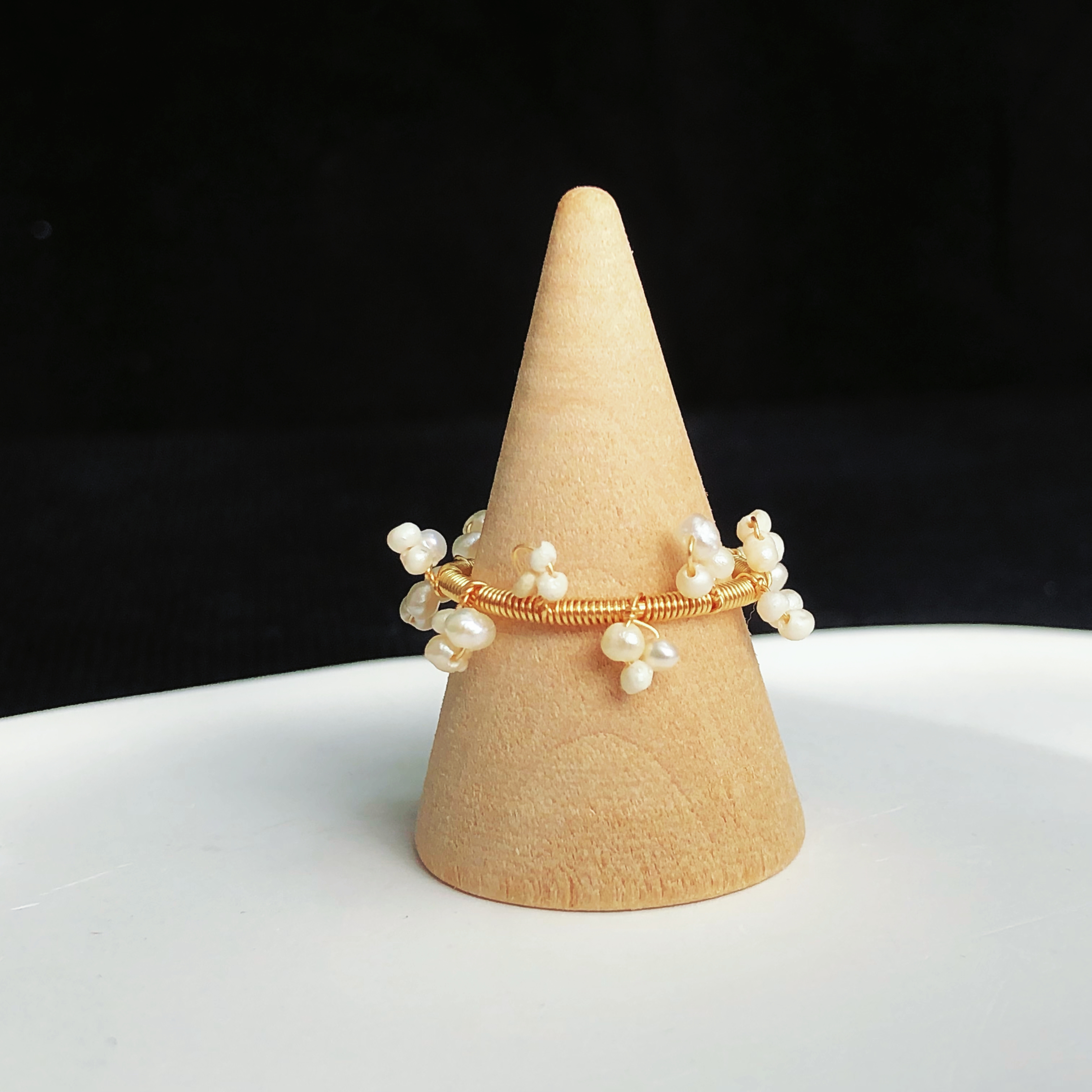 Mini Pearls Woven Ring-likayjewel