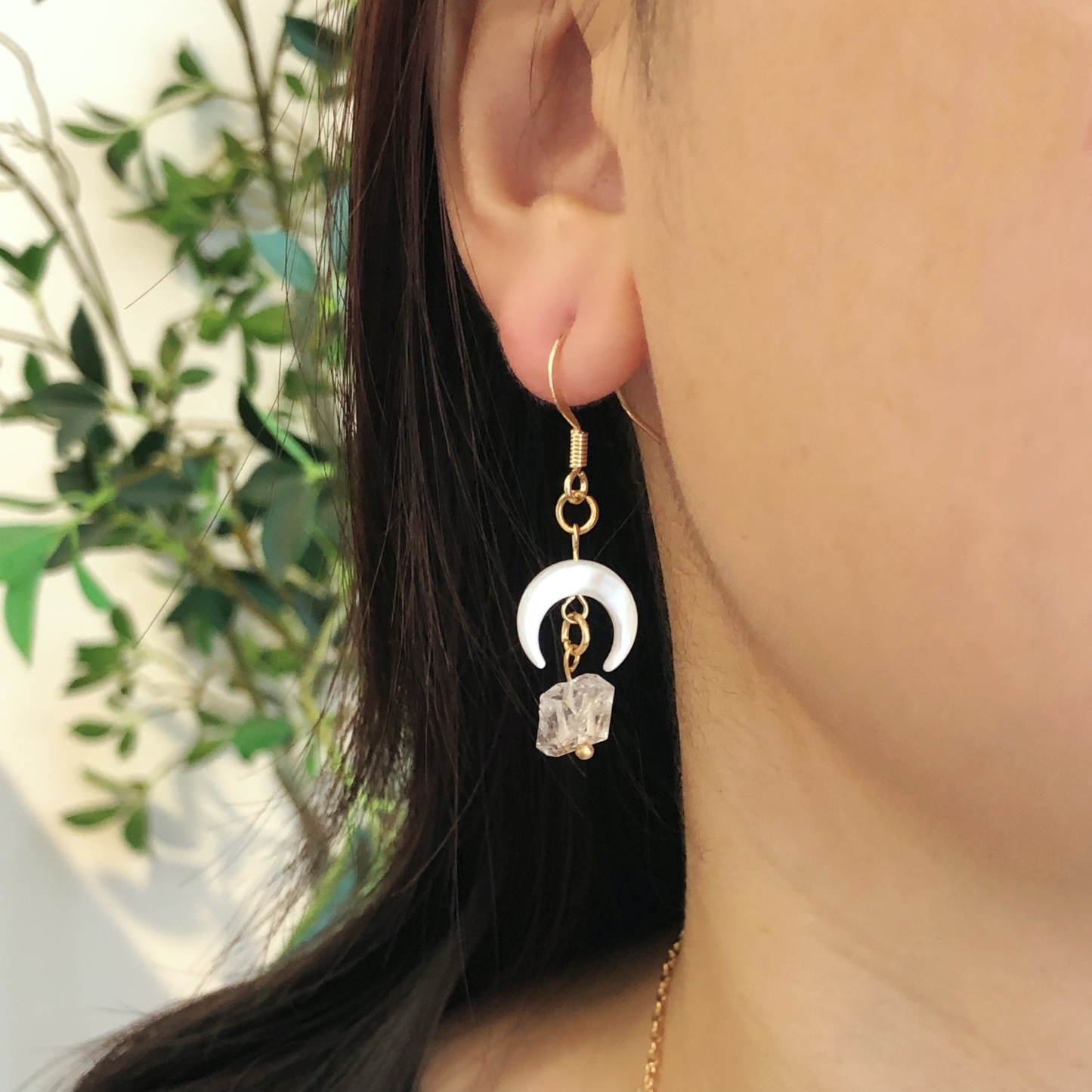 Herkimer Diamond Earrings-likayjewel