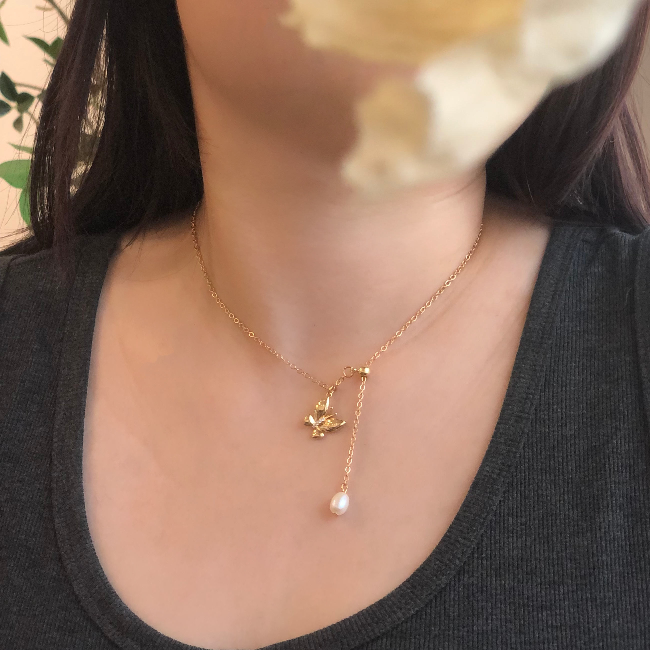 Butterfly Charm Necklace-likayjewel