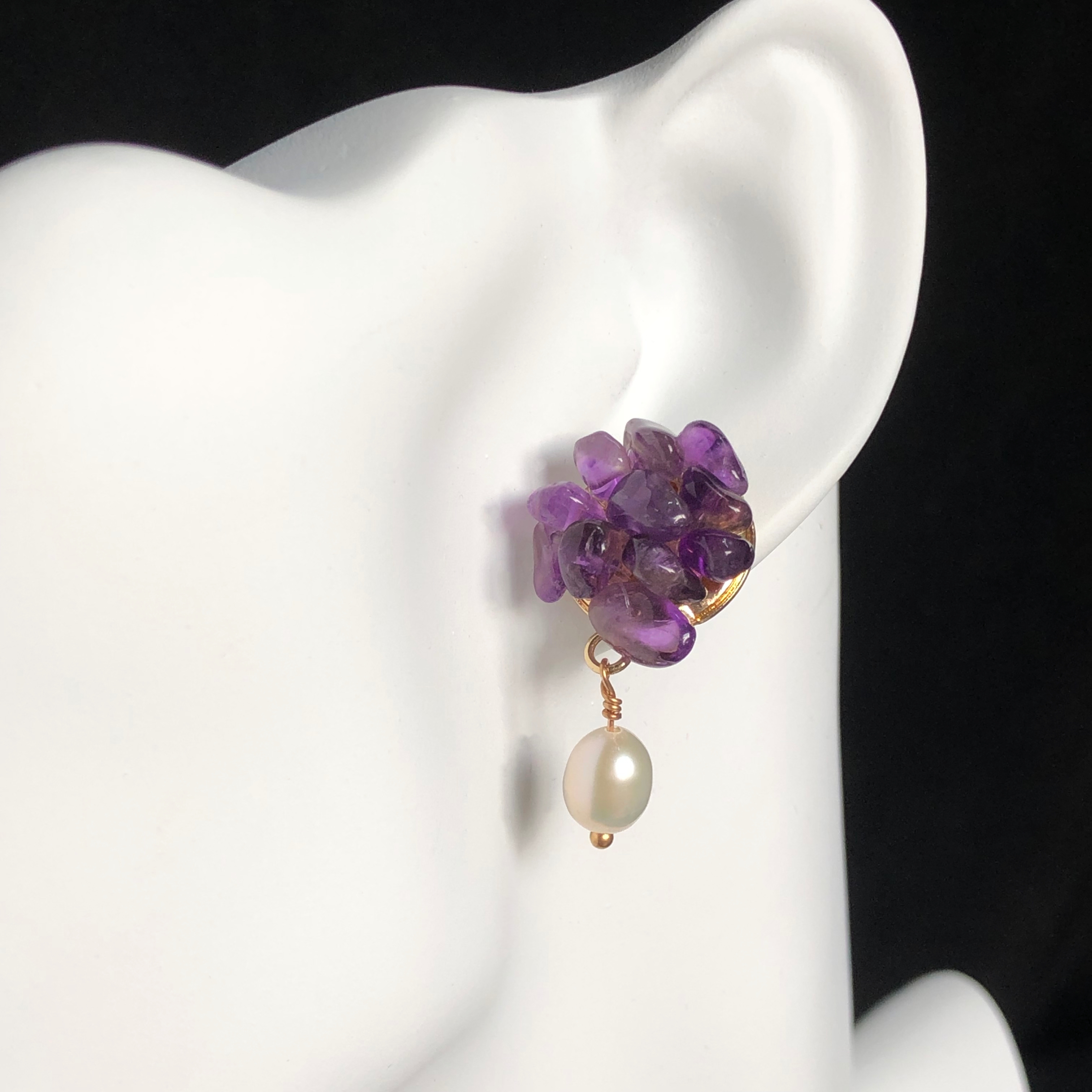 Chakra Crystal Flower Earrings-likayjewel
