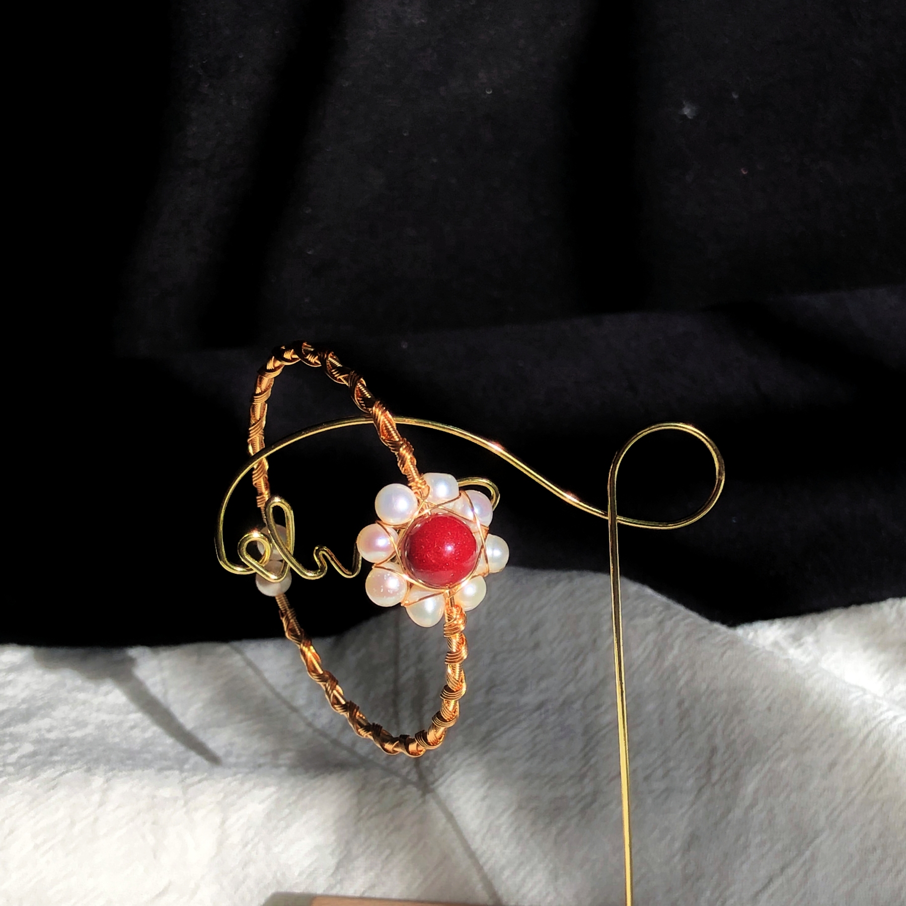 Cinnabar Flower Bracelet-likayjewel