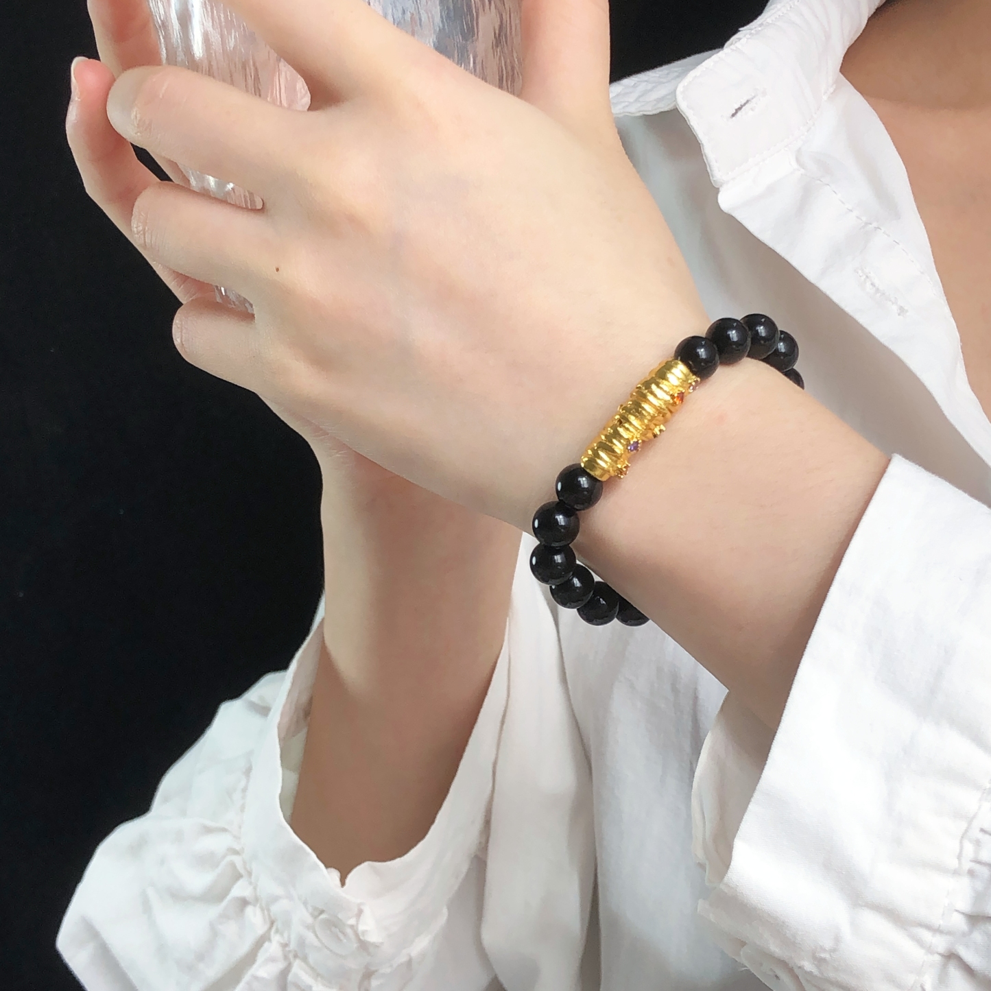 Obsidian Bracelet for Both Men and Women-likayjewel