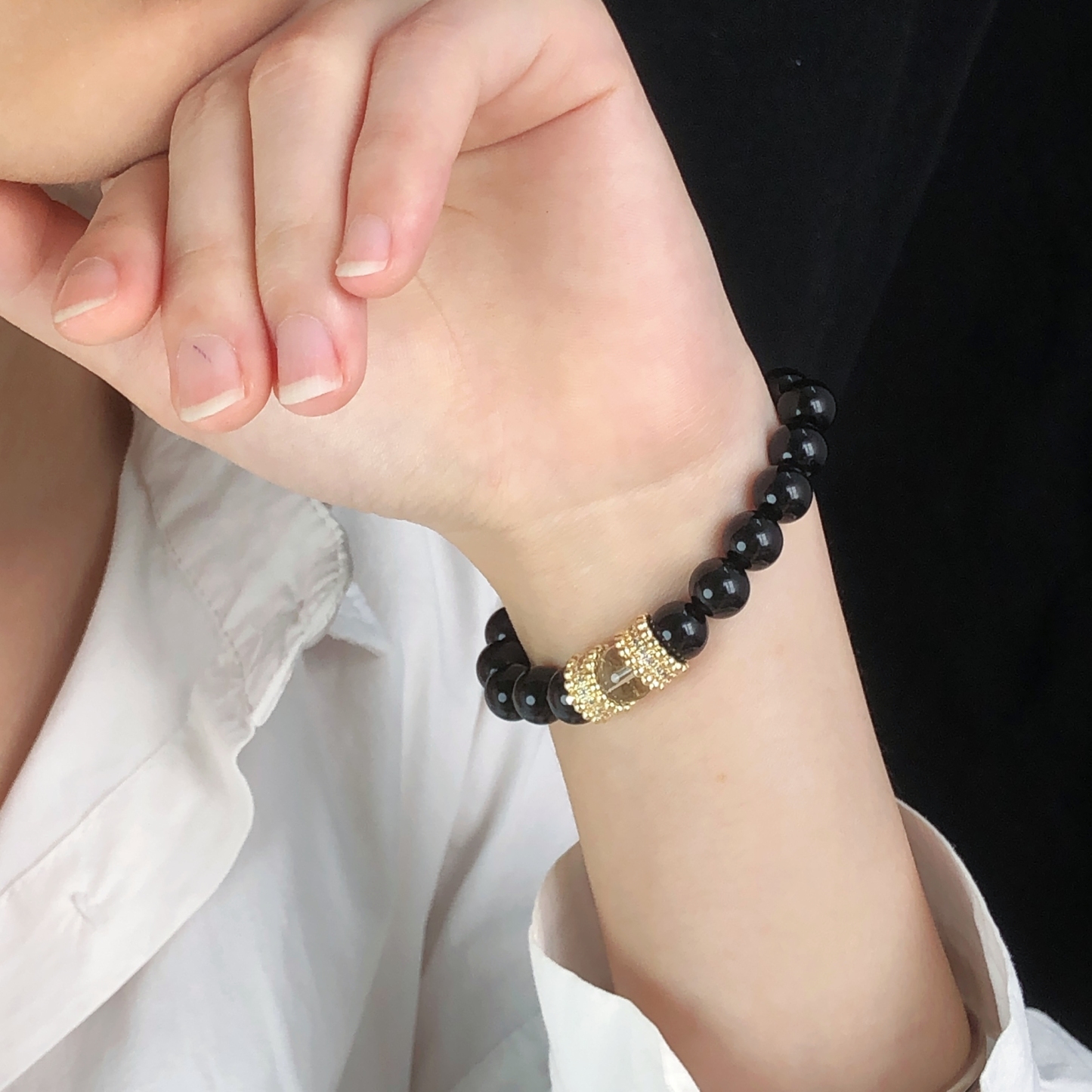 Obsidian Bracelet for Both Men and Women-likayjewel