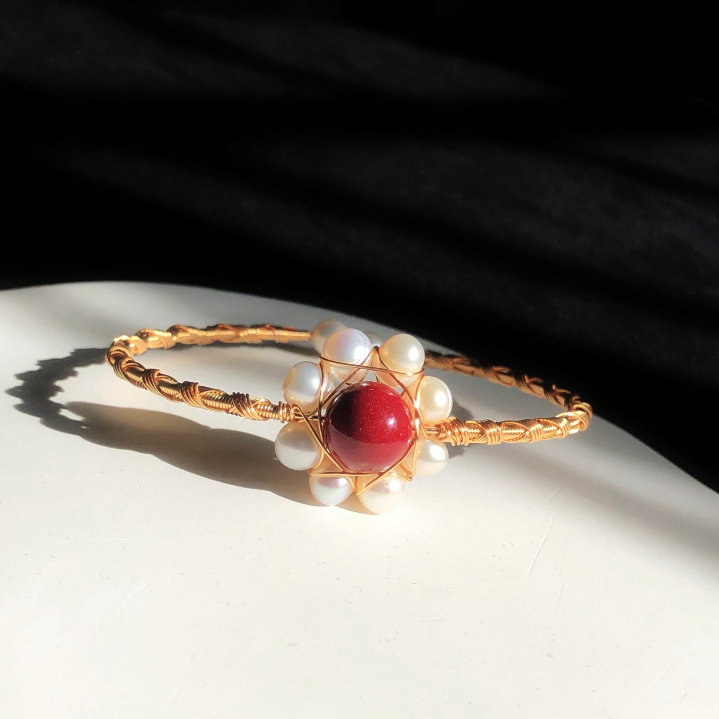 Cinnabar Flower Bracelet-likayjewel