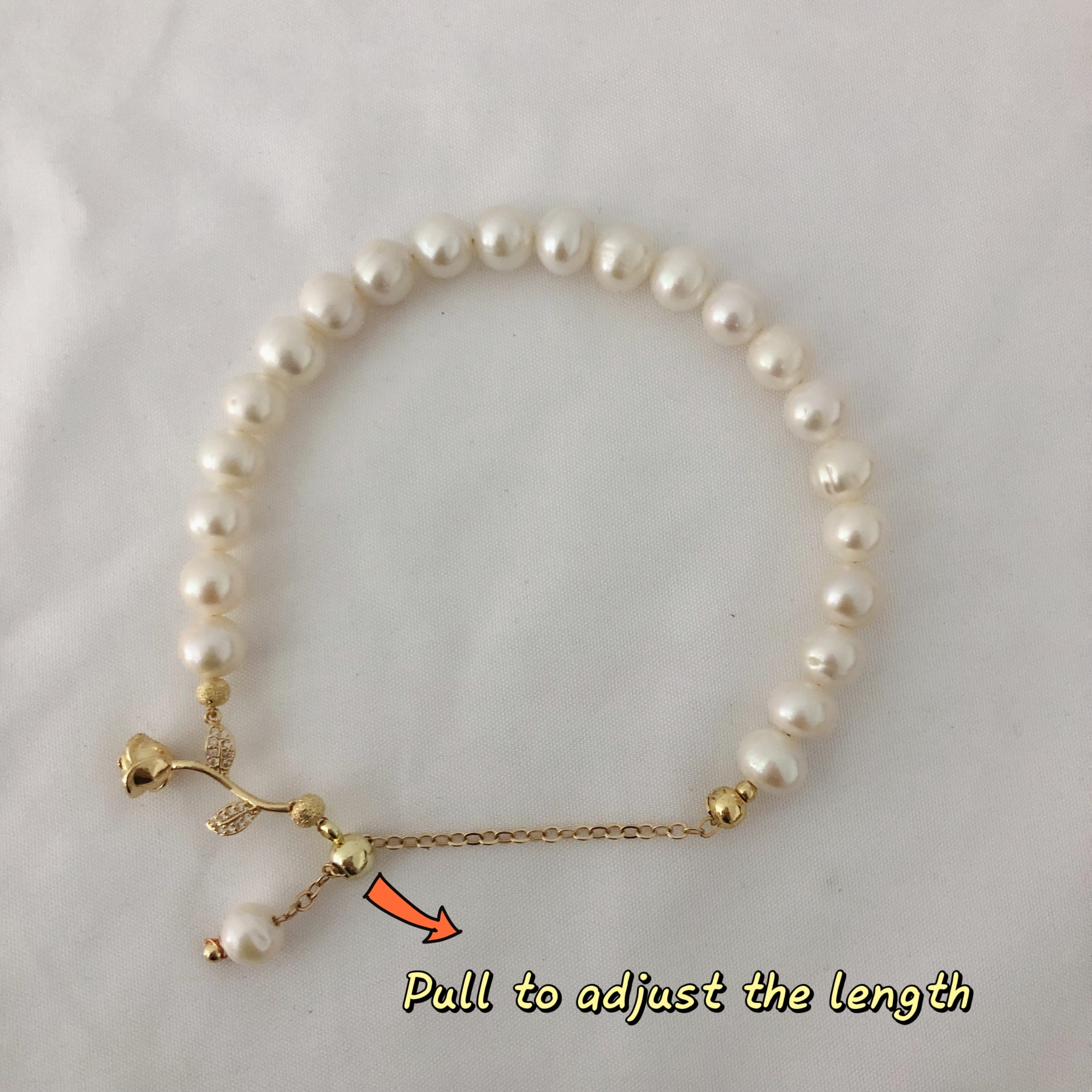 Rose and Pearl Bracelet-likayjewel