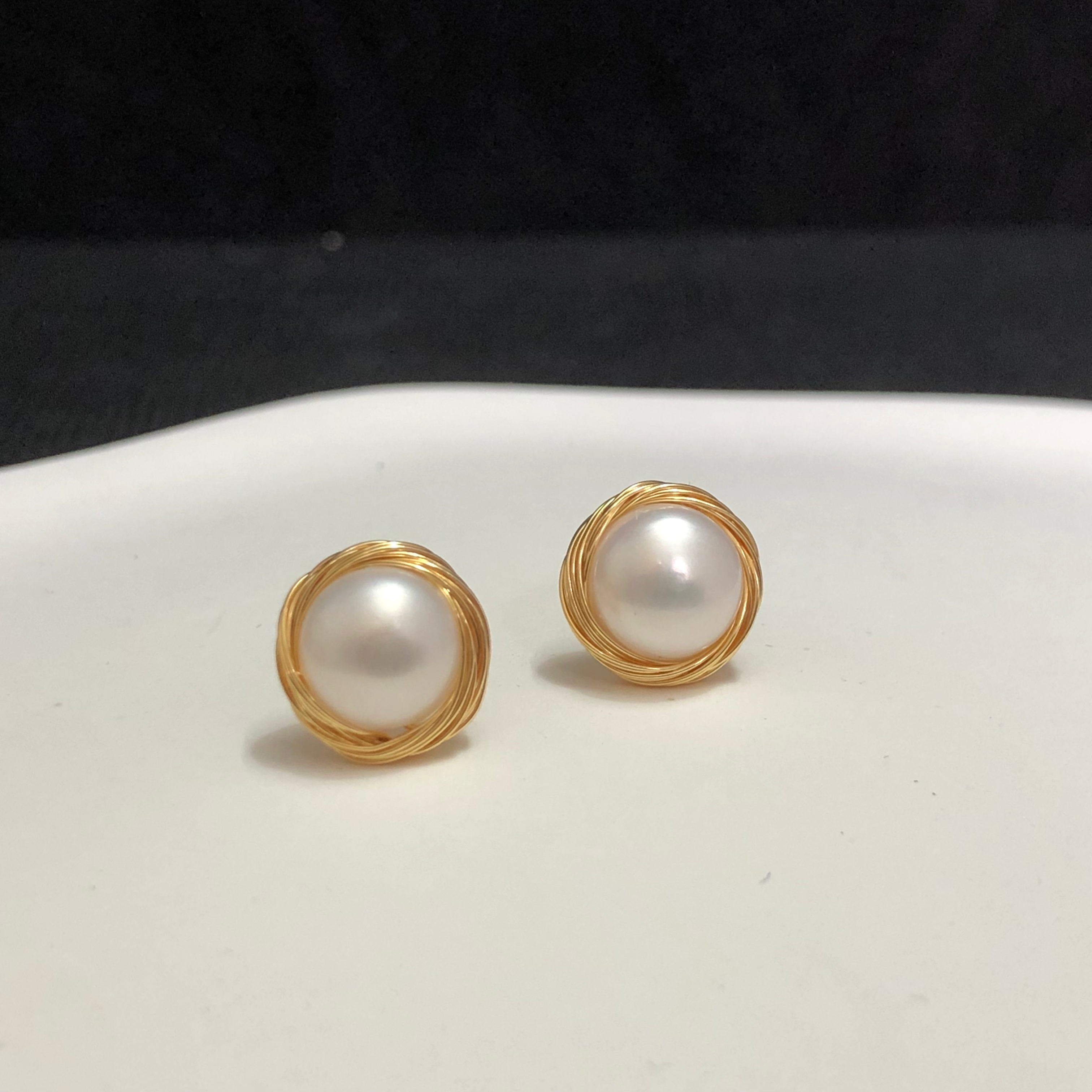 Nest Ear Studs-likayjewel