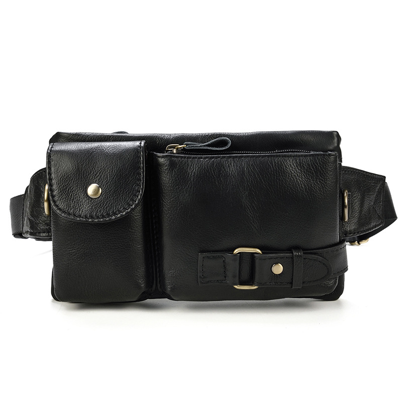 Retro Crazy Horse Oily Leather Chest Bag-