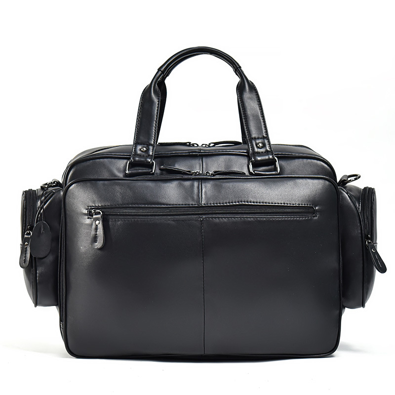 Men's Briefcase Leather Large Capacity Laptop Bag -