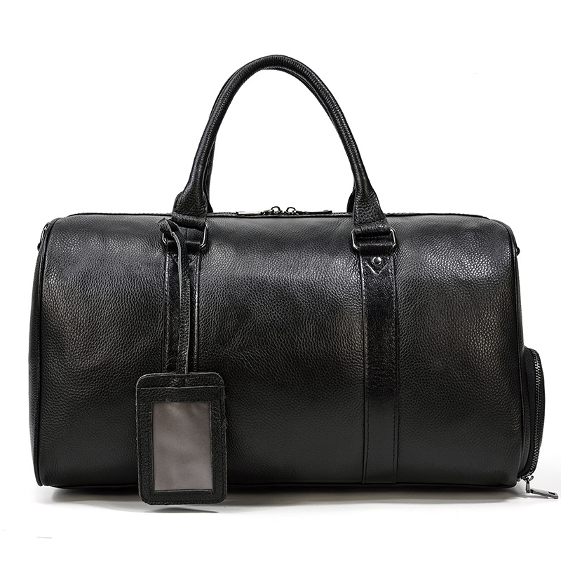 Genuine Leather Duffle Bag Luggage Bag -