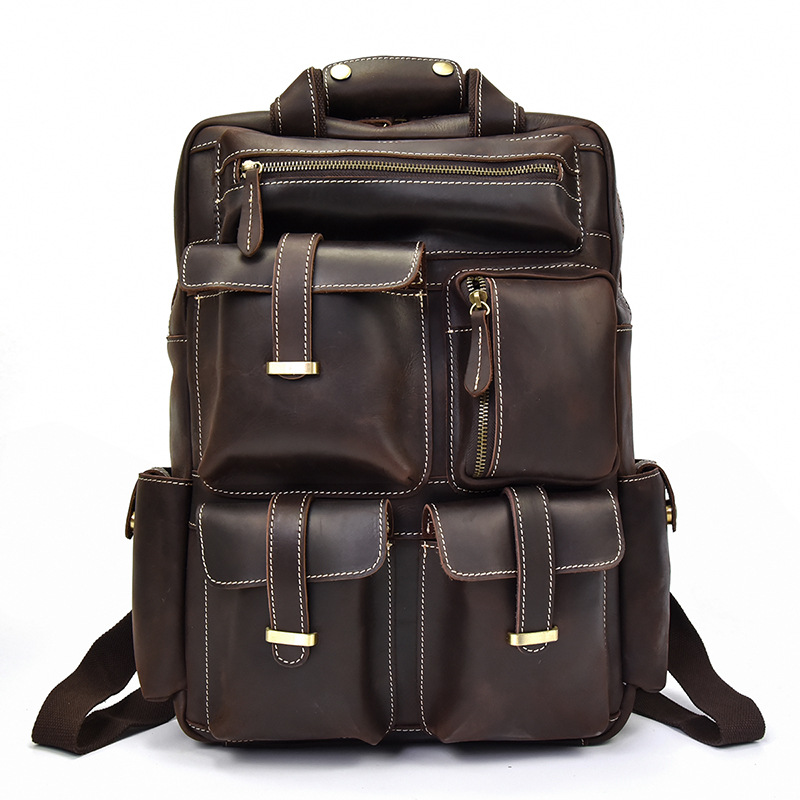 Men's Vintage Outdoor Backpack Mountaineering Bag-