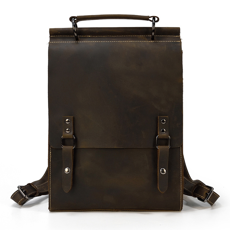 Japanese Korean Style Leather Backpack-