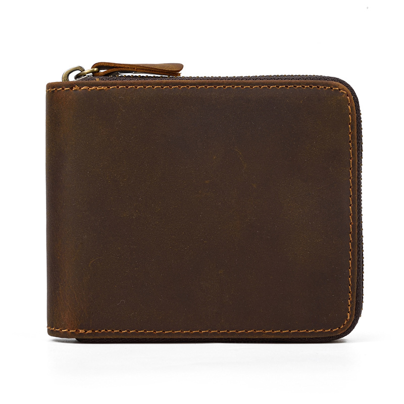 Men's Leather Compact Wallet-