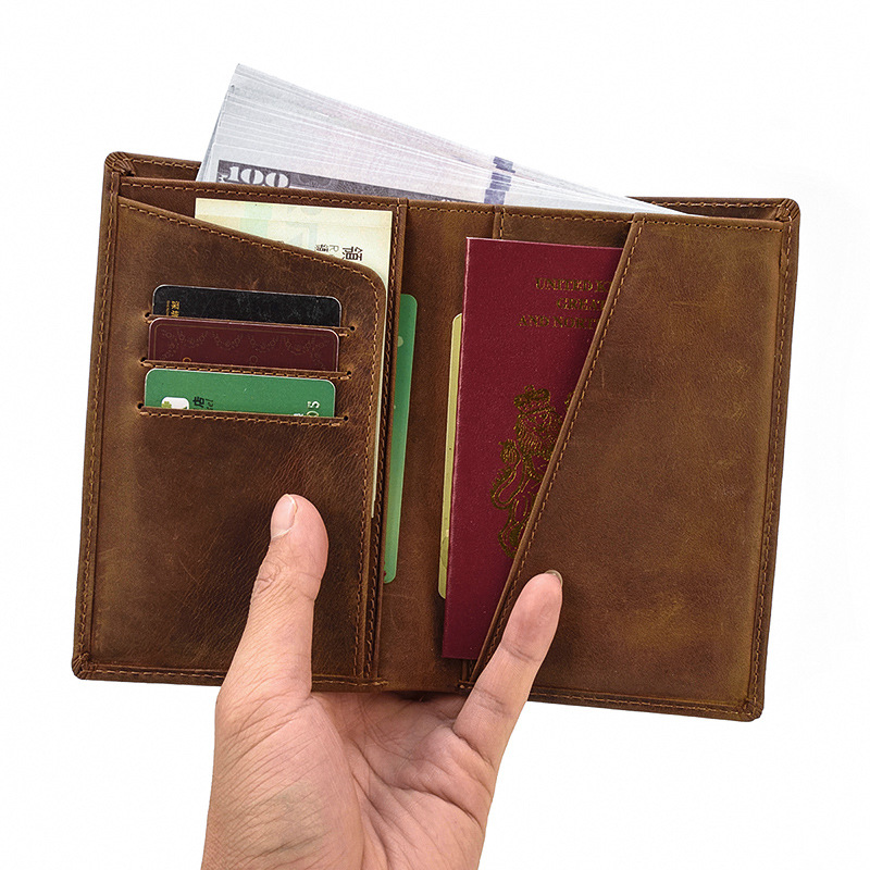 Genuine Leather Men's Passport Holder -