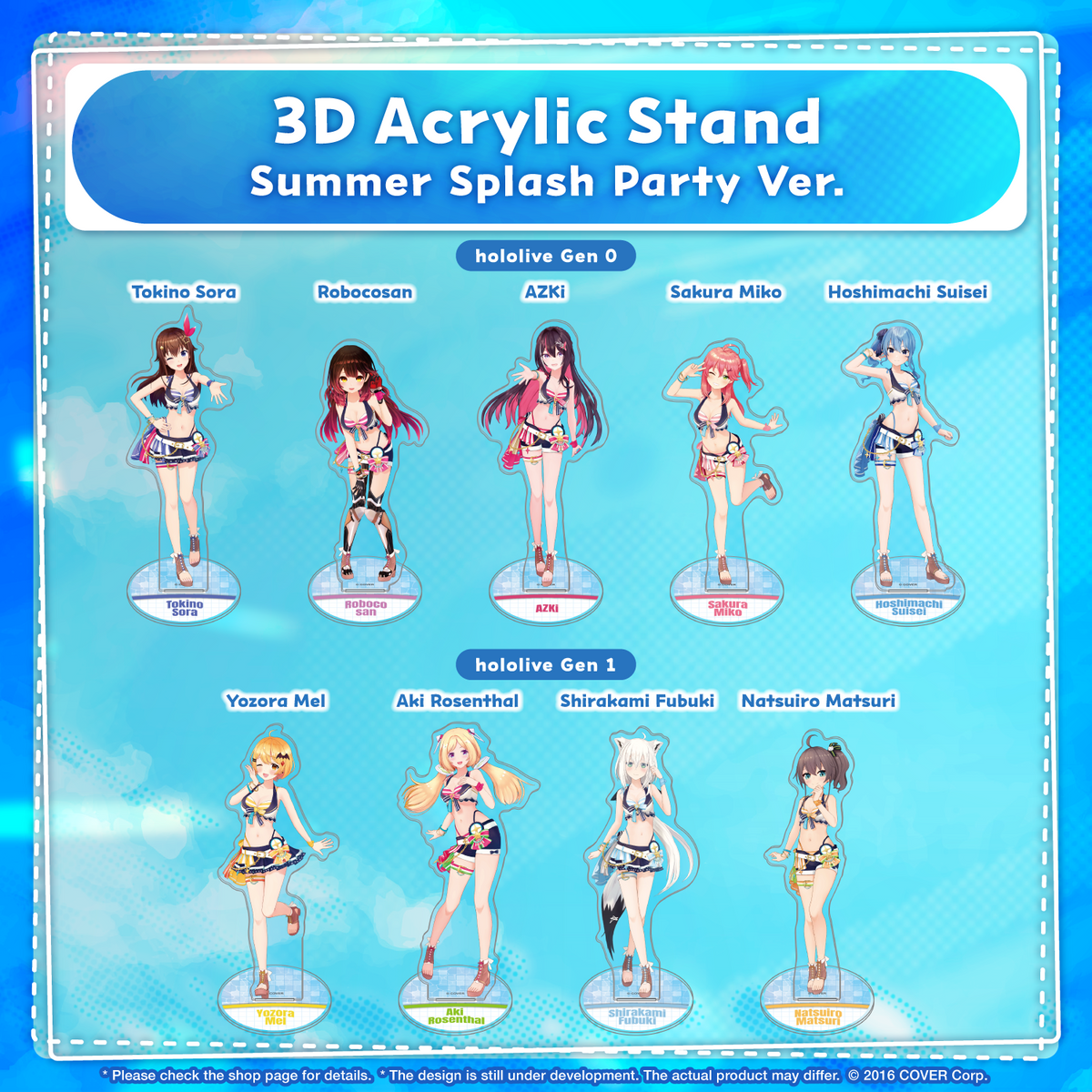 Pre-order] 3D Acrylic Stand Summer Splash Party Ver.-Otaku