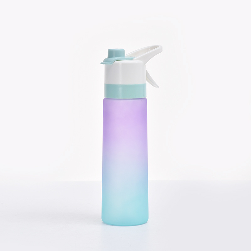Frosted spray water cup Outdoor sports water bottle New cooling and water replenishing convenient cup