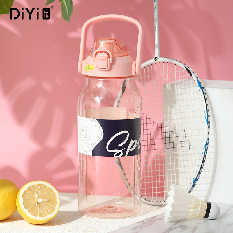DIYI Clear Large Capacity Sports Bottle