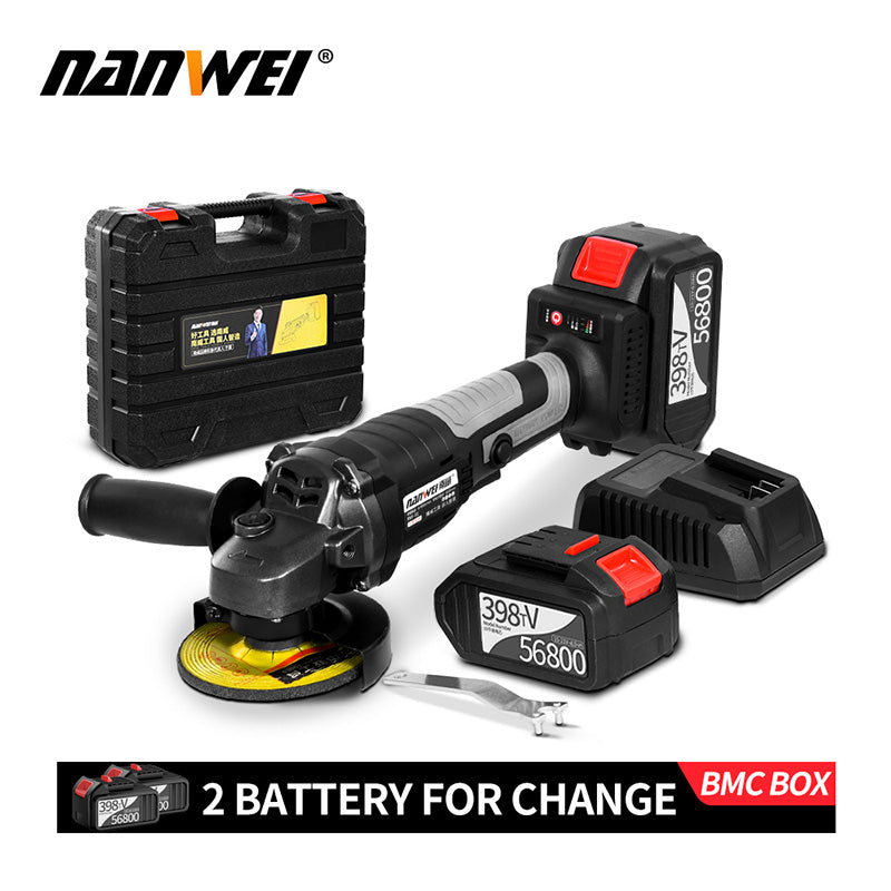 Brushless Electric Angle Grinder | Lithium Battery Angle Grinder - NANWEI