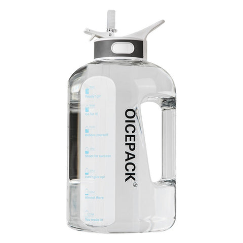 with straw fitness water jug