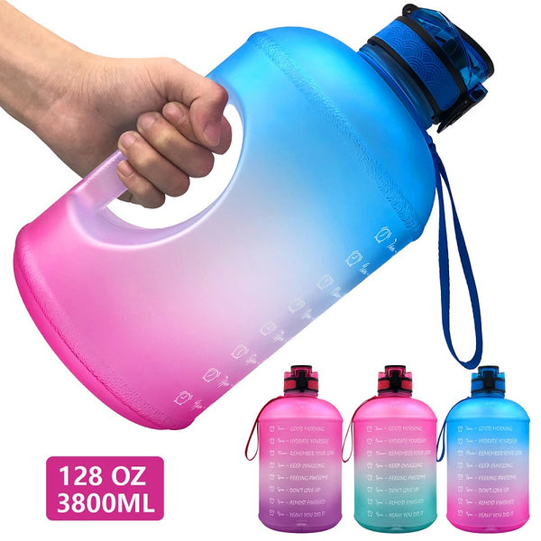 1 Gallon Water Bottle With Time Markings