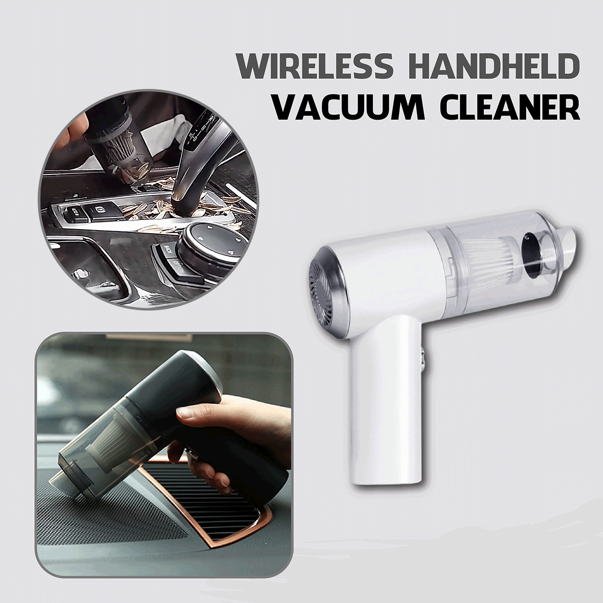 🔥Last Day Promotion 70% OFF - Wireless Handheld Car Vacuum Cleaner