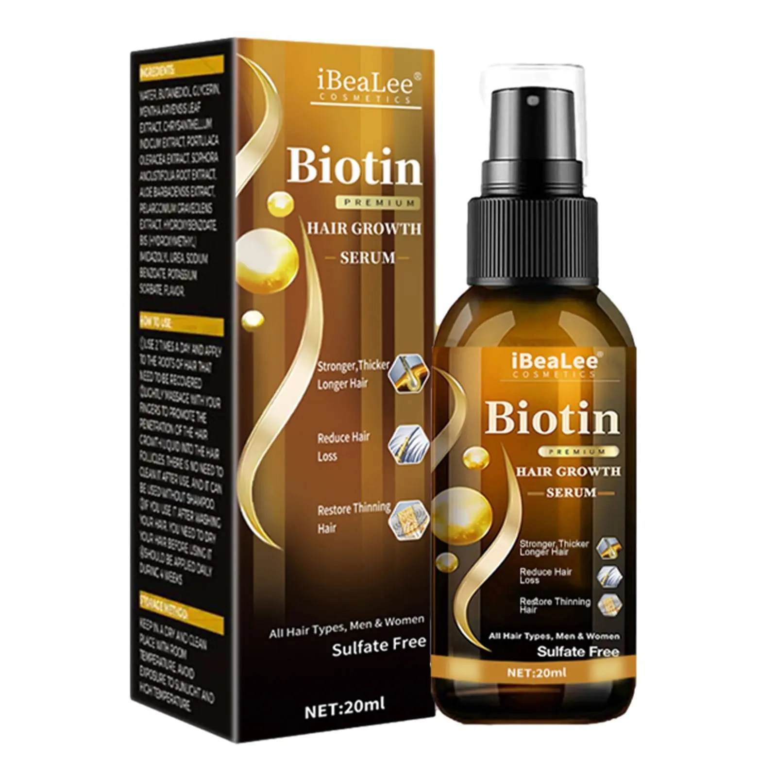 🔥Last Day 70% Off🔥Ibealee™ Biotin Hair Growth Spray