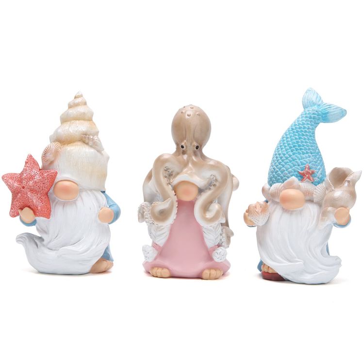 Hodao 3PCS Summer Gnomes Decor Ocean Animals Gnomes 