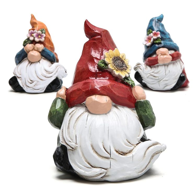 Hodao Spring and Summer Gnomes Statues Decor Gnomes Statues
