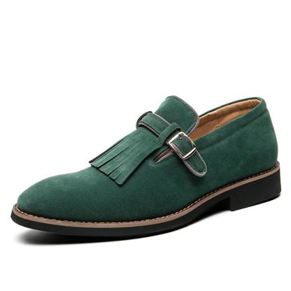 Italian dress shoes men tassel loafers