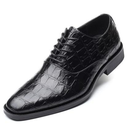 Crocodile Pattern  men Business Leather Shoes
