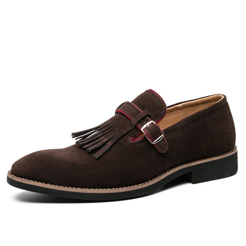Italian dress shoes men tassel loafers