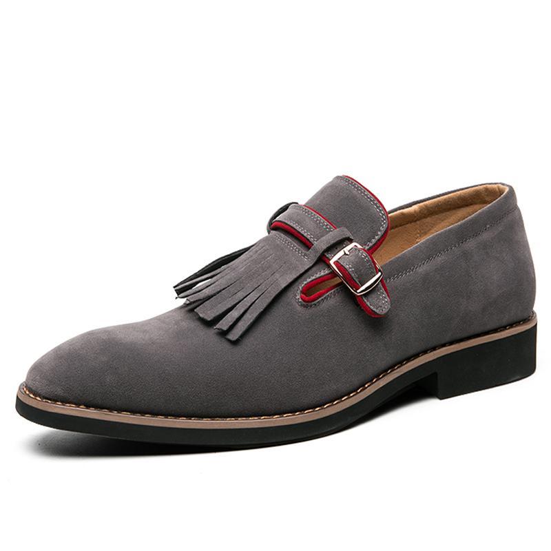 Italian dress shoes men tassel loafers