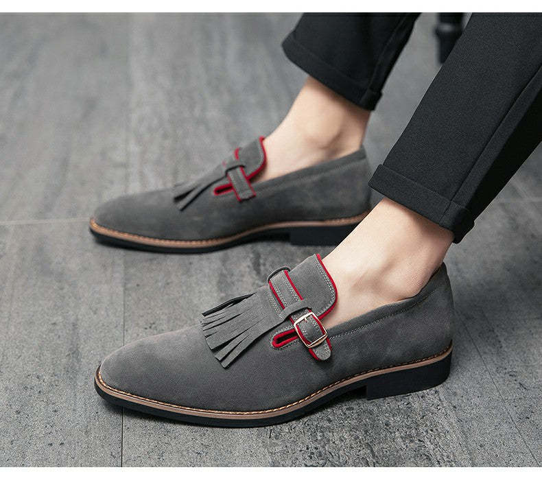 Italian dress shoes men tassel loafers