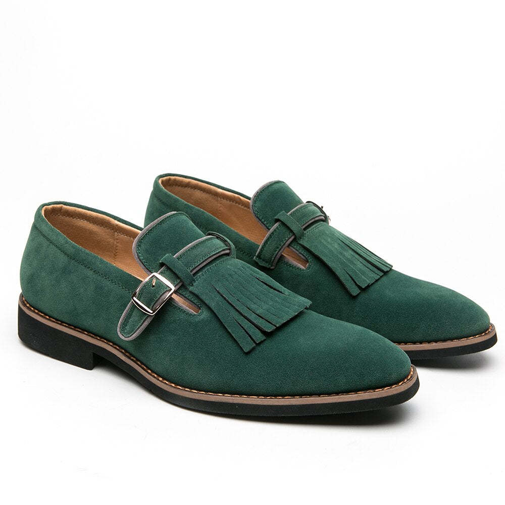 Italian dress shoes men tassel loafers