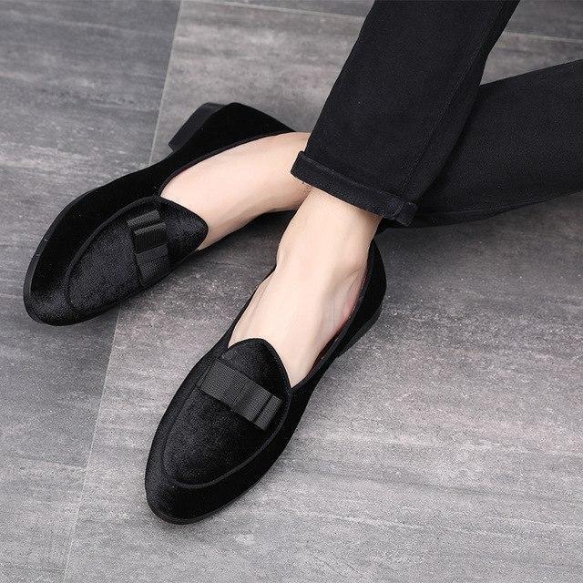 Suede Wedding Dress Flats Formal Shoes