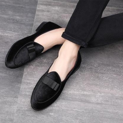 Suede Wedding Dress Flats Formal Shoes